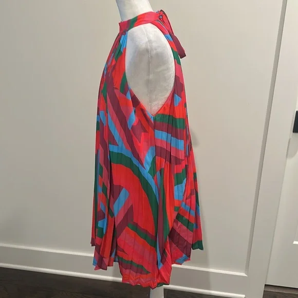 NWT Flying Tomato Halter Neck Pleated Swing Dress Sz M - Picture 6 of 12